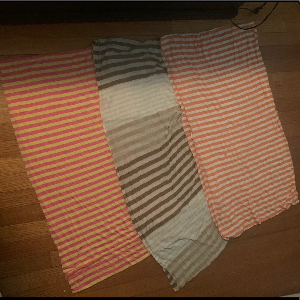 Set of 3 infinity scarfs.